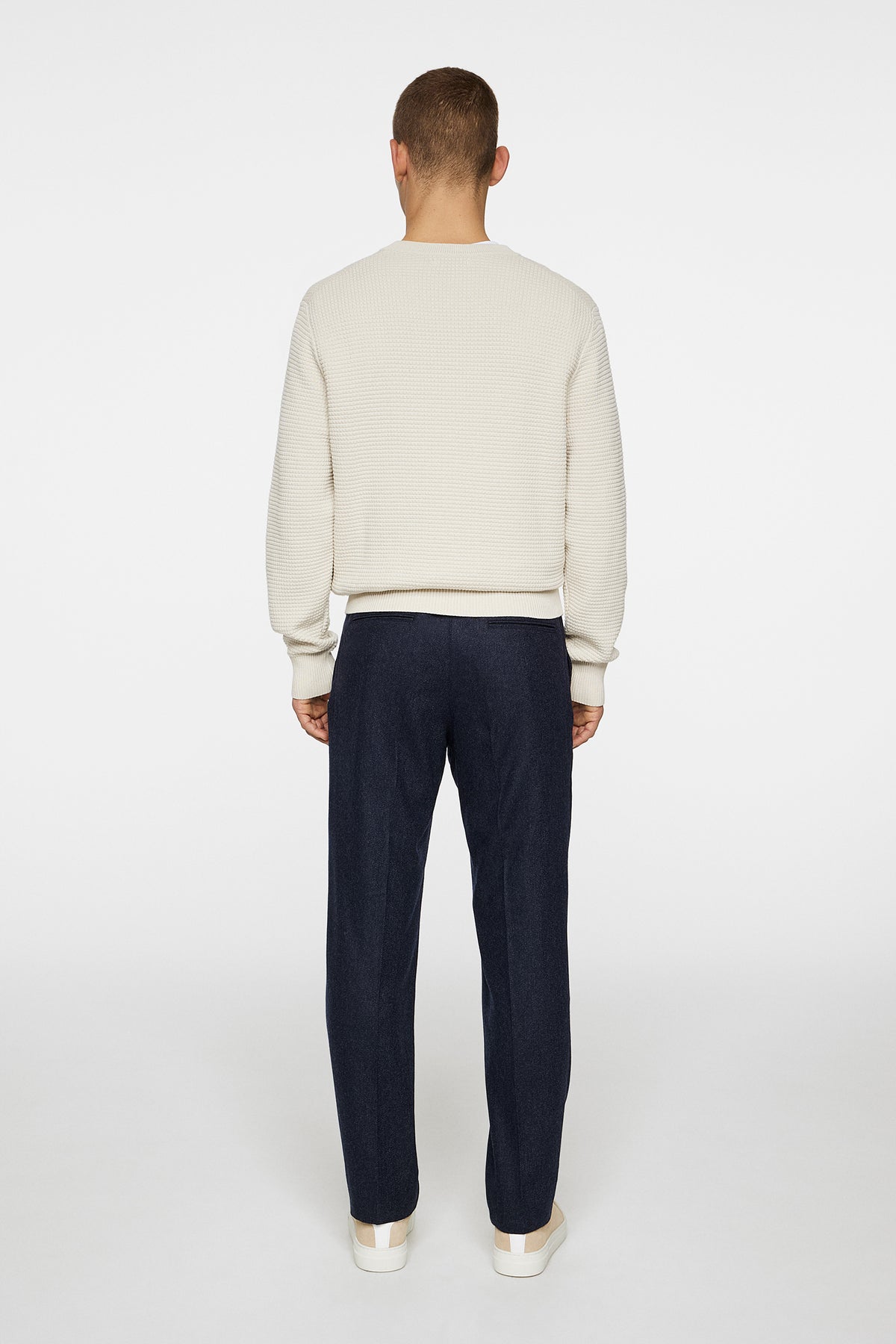 Soren Twill Cash Flannel Pants in JL Navy by J.Lindeberg