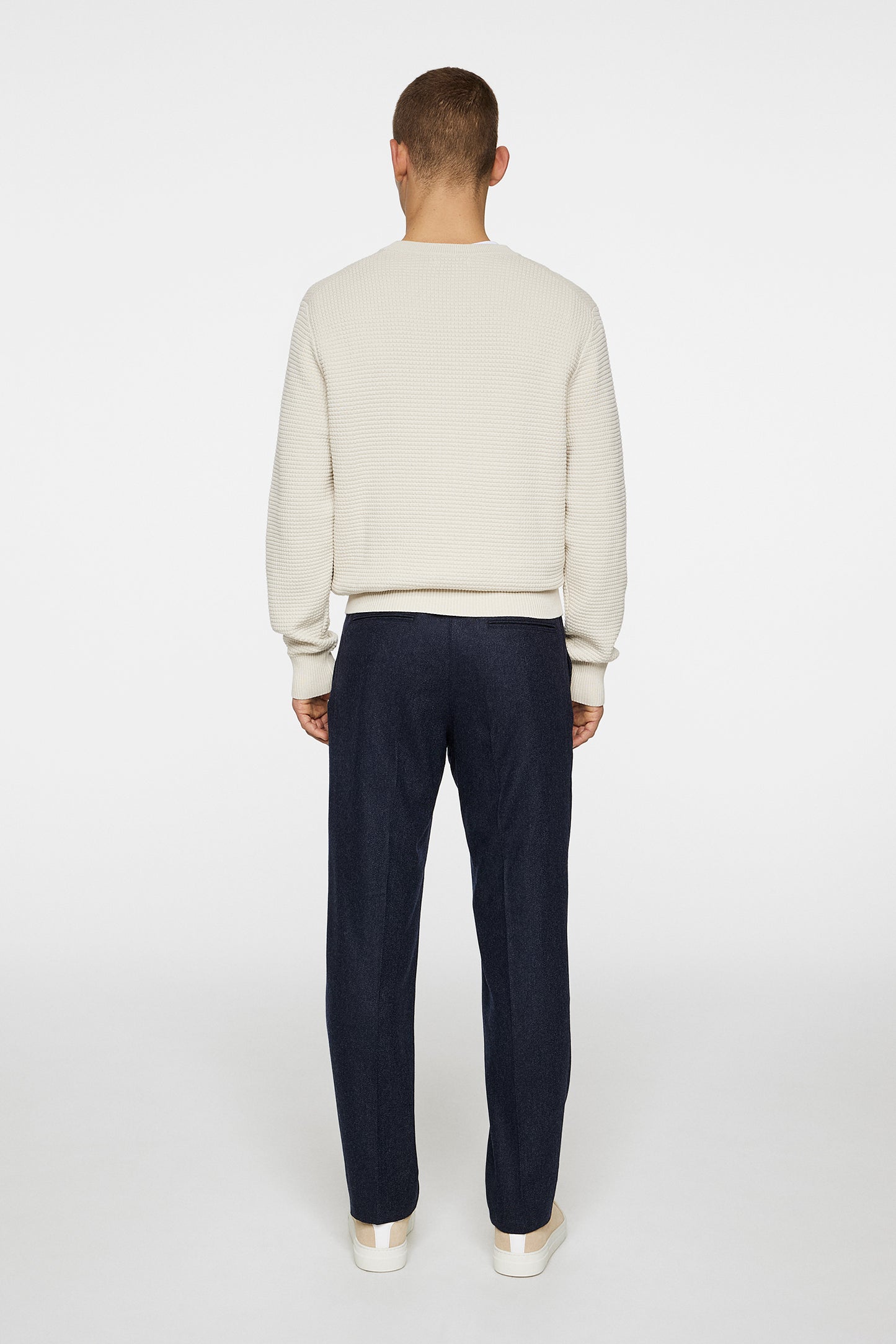 Soren Twill Cash Flannel Pants in JL Navy by J.Lindeberg