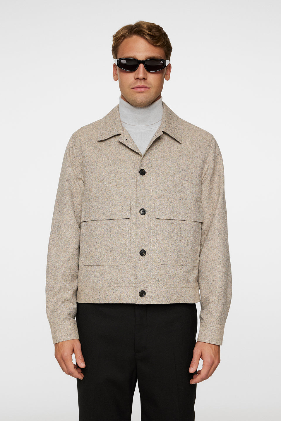 Housten 2 Tone Overshirt / Moonbeam