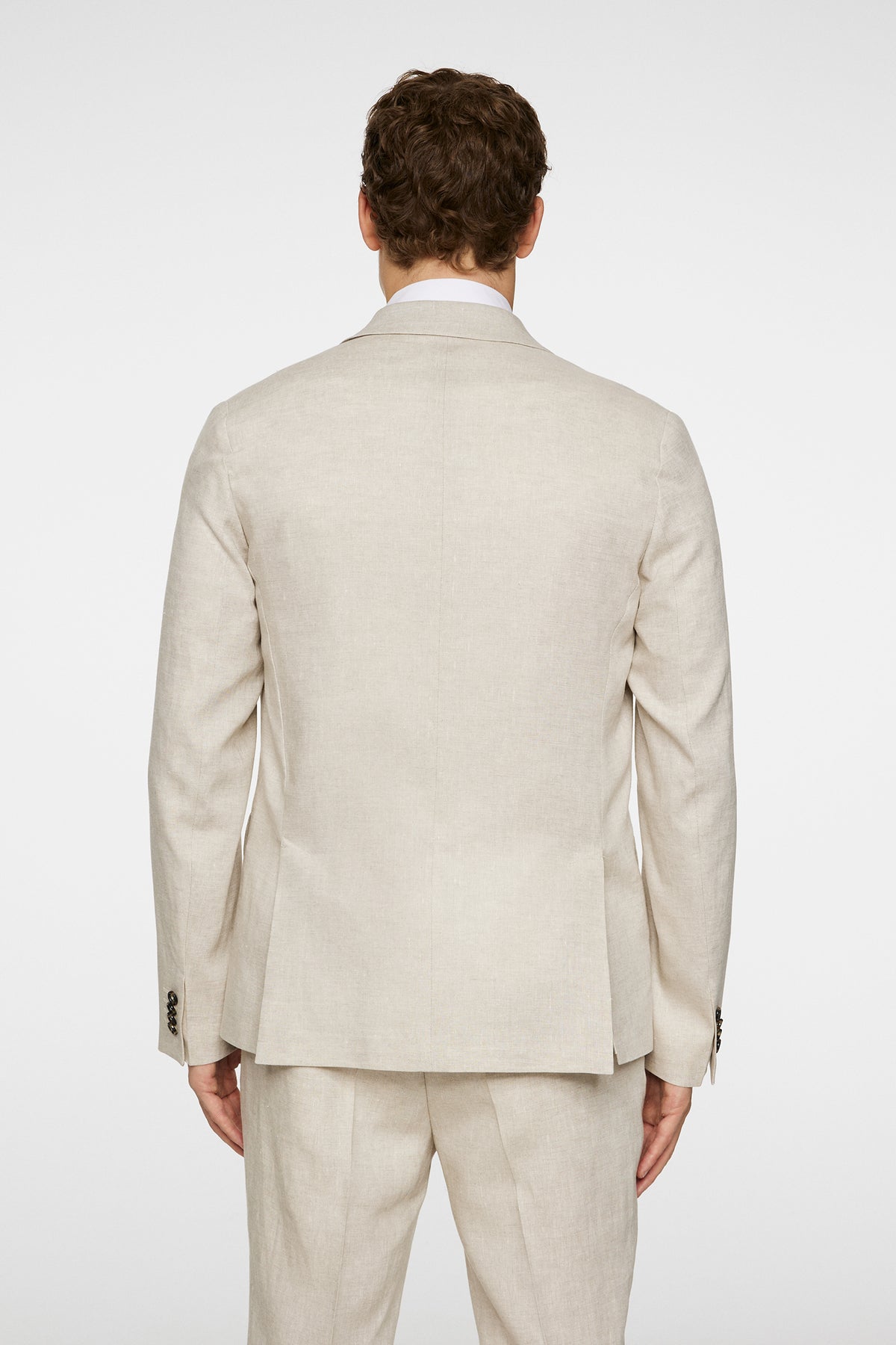 Elton U Super Linen Blazer in Moonbeam by J.Lindeberg