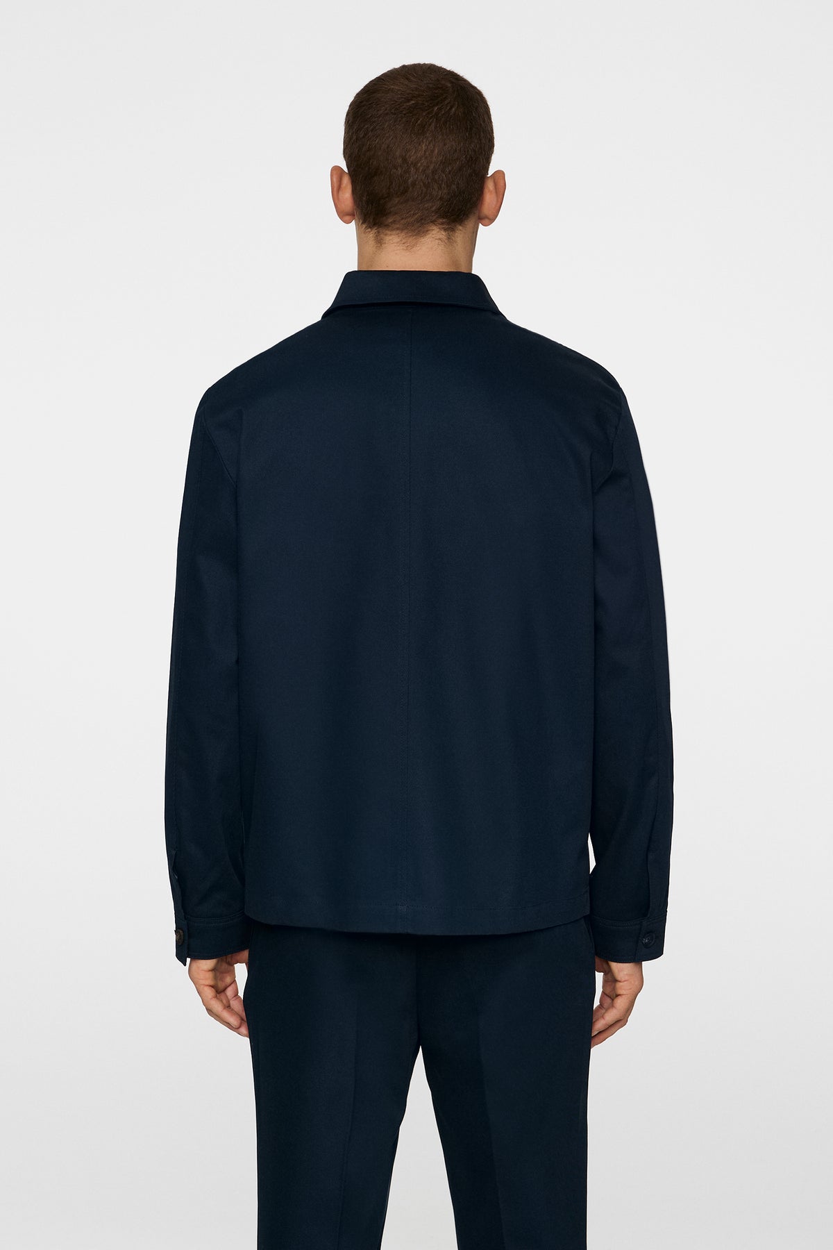 Julius Cotton Twill Overshirt in JL Navy by J.Lindeberg