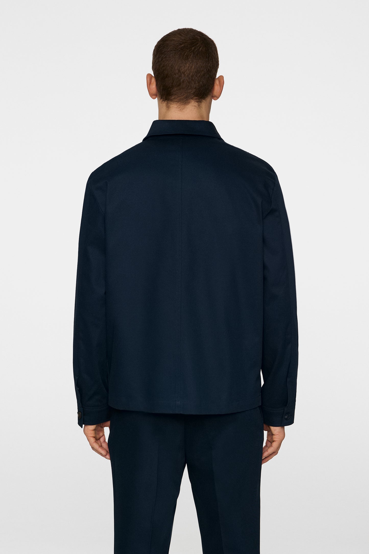 Julius Cotton Twill Overshirt in JL Navy by J.Lindeberg