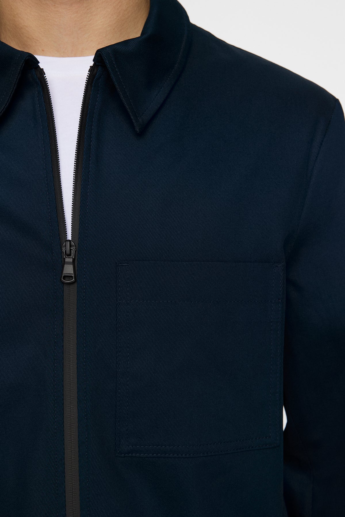 Julius Cotton Twill Overshirt in JL Navy by J.Lindeberg