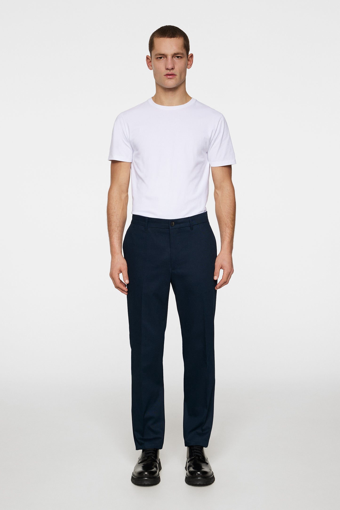 Lois T Cotton Twill Pant in JL Navy by J.Lindeberg