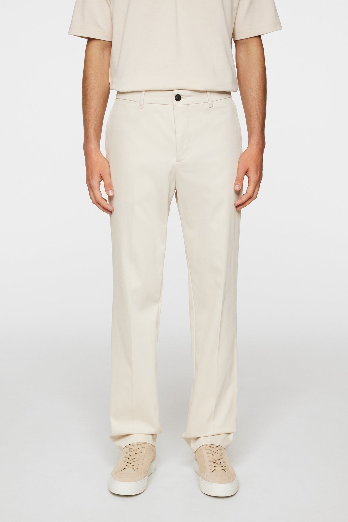 Lois T Cotton Twill Pant in Moonbeam by J.Lindeberg