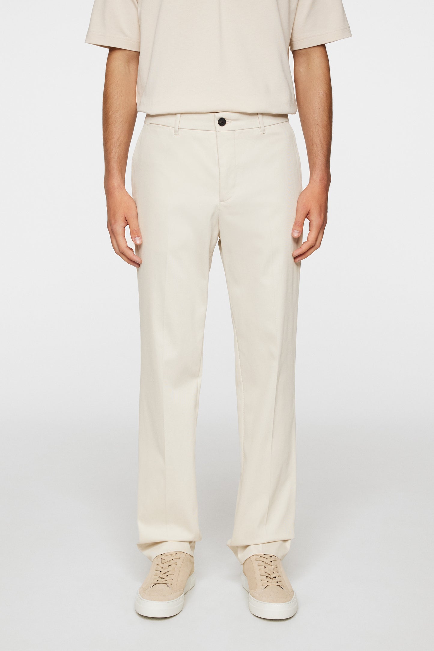 Lois T Cotton Twill Pant in Moonbeam by J.Lindeberg