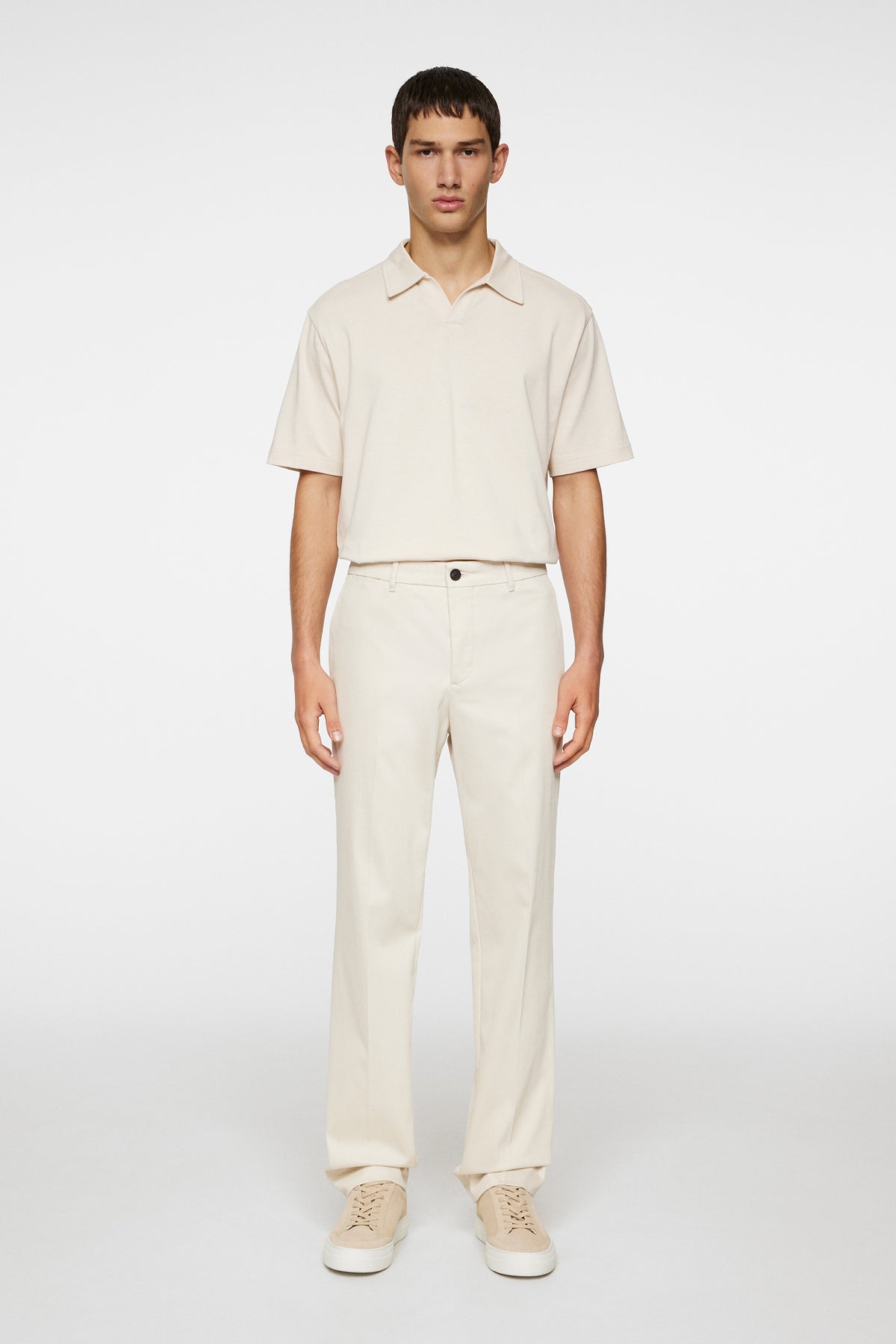 Lois T Cotton Twill Pant in Moonbeam by J.Lindeberg