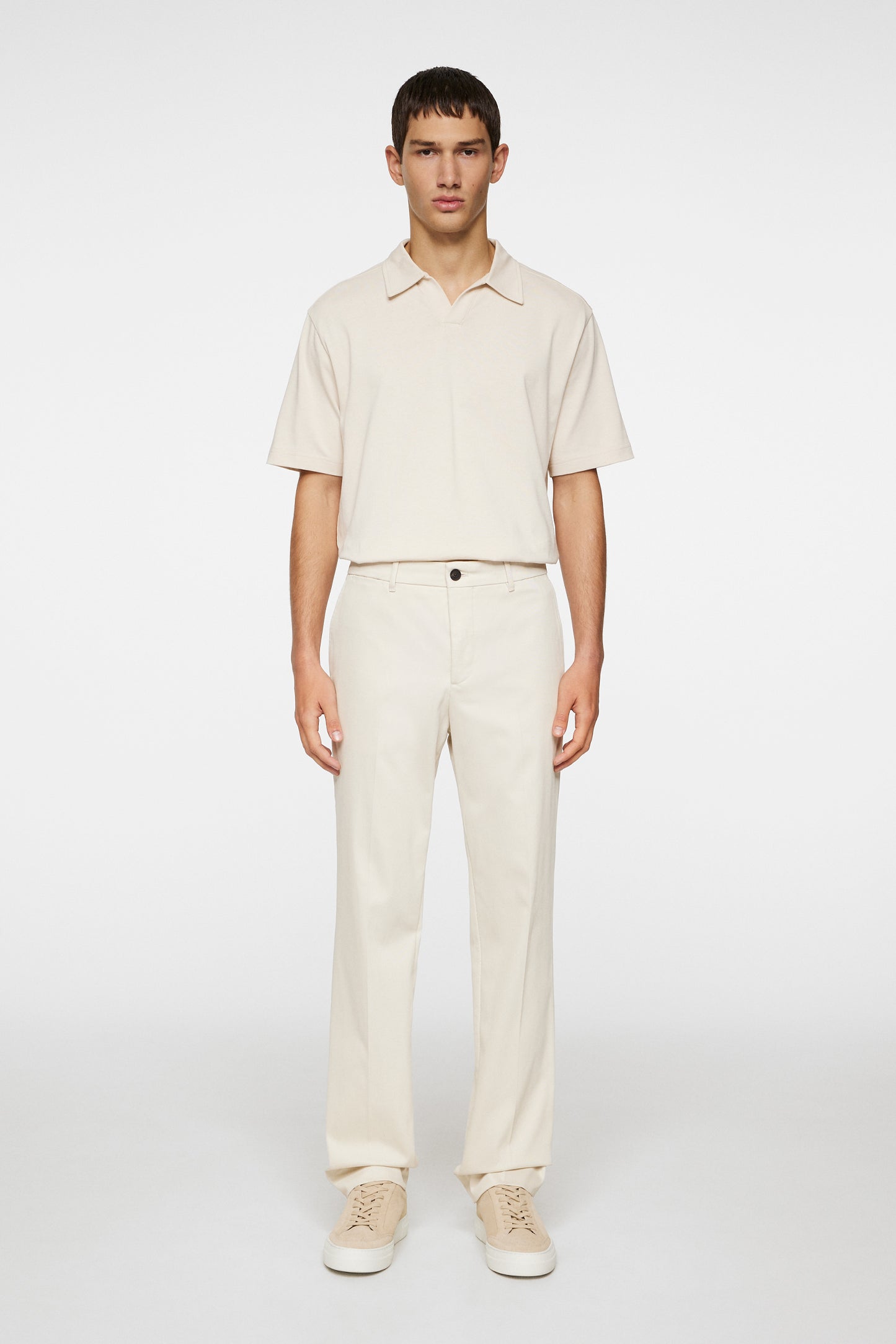 Lois T Cotton Twill Pant in Moonbeam by J.Lindeberg