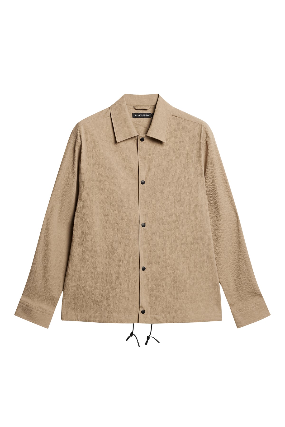 Celian Seersucker Overshirt in Batique Khaki by J.Lindeberg