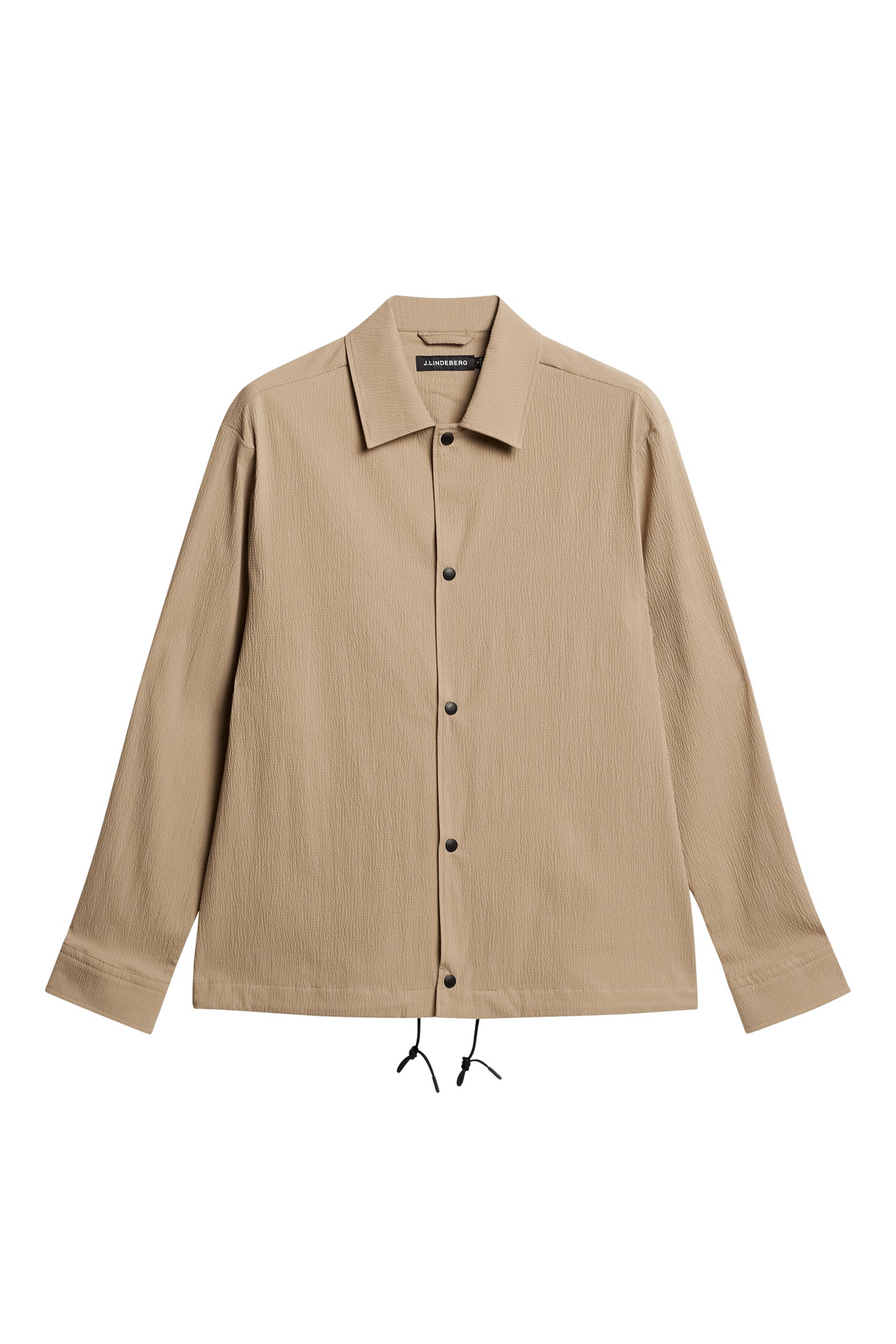 Celian Seersucker Overshirt in Batique Khaki by J.Lindeberg