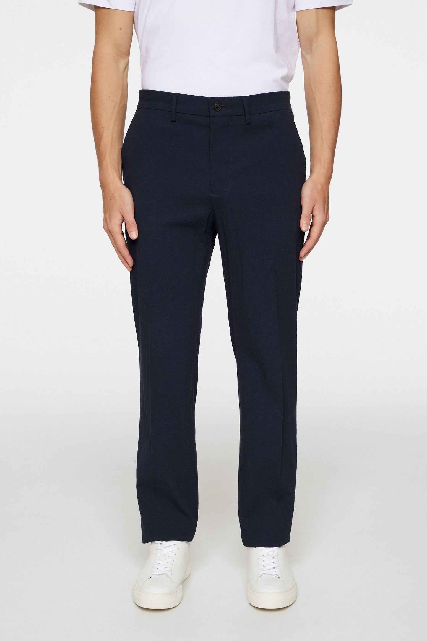 Dropper Seersucker Pants in JL Navy by J.Lindeberg