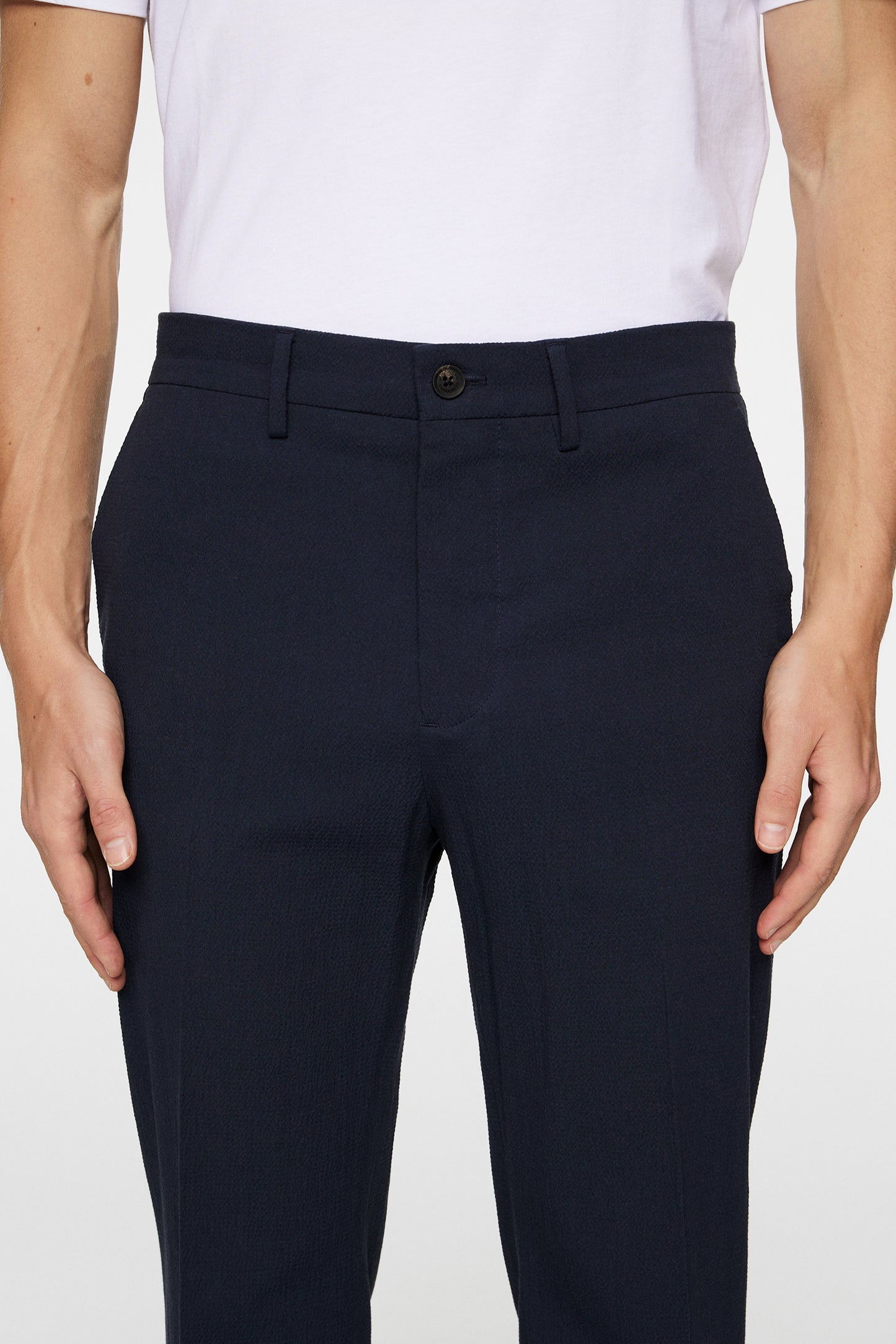 Dropper Seersucker Pants in JL Navy by J.Lindeberg