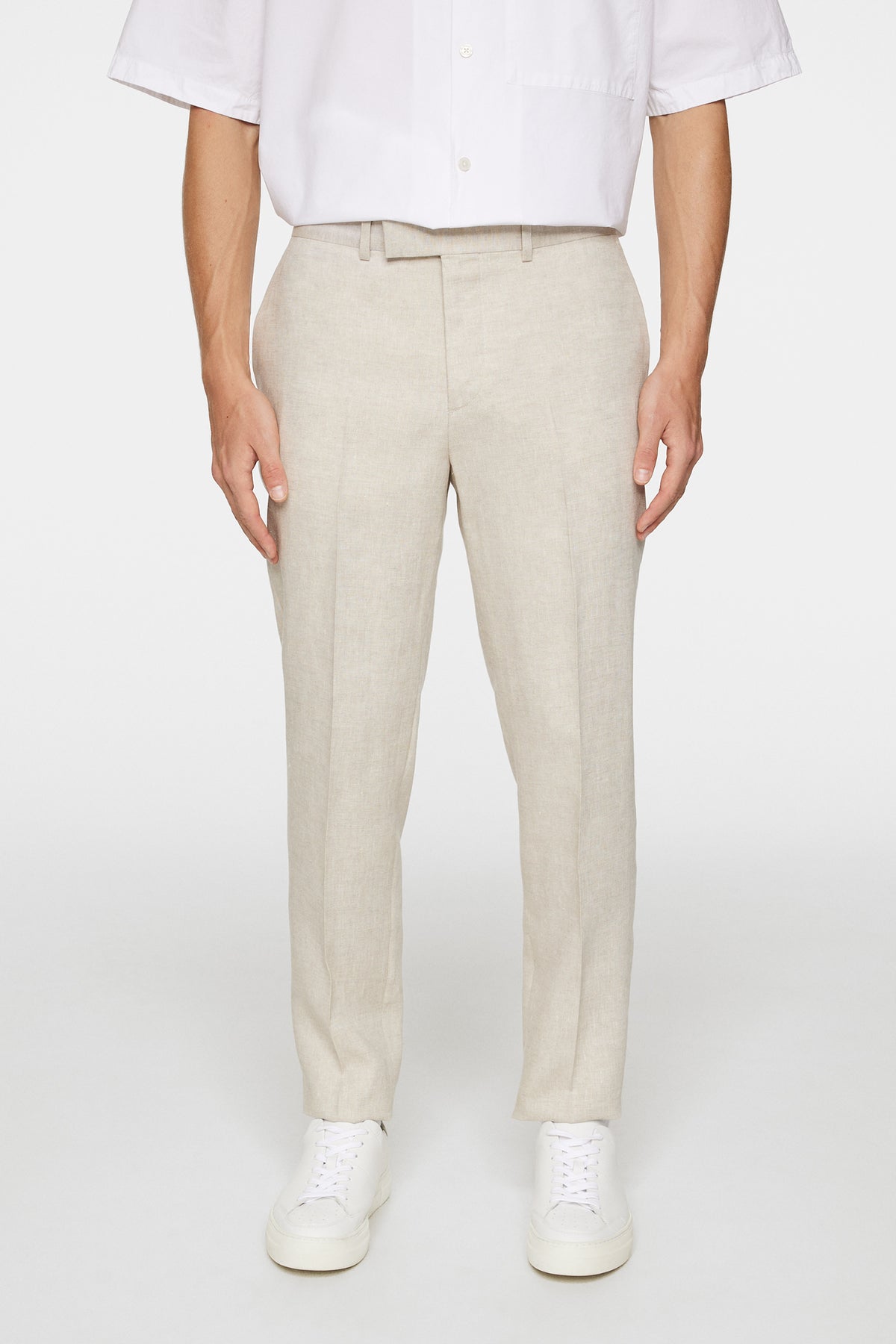 Grant Super Linen Pants in Moonbeam by J.Lindeberg