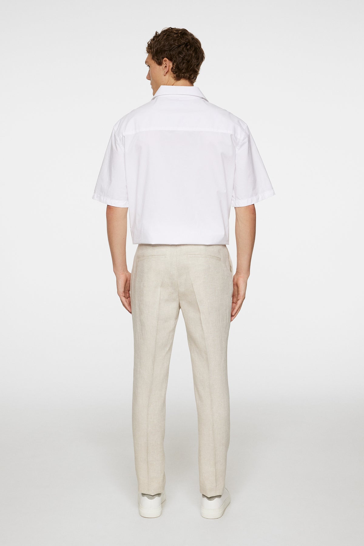 Grant Super Linen Pants in Moonbeam by J.Lindeberg