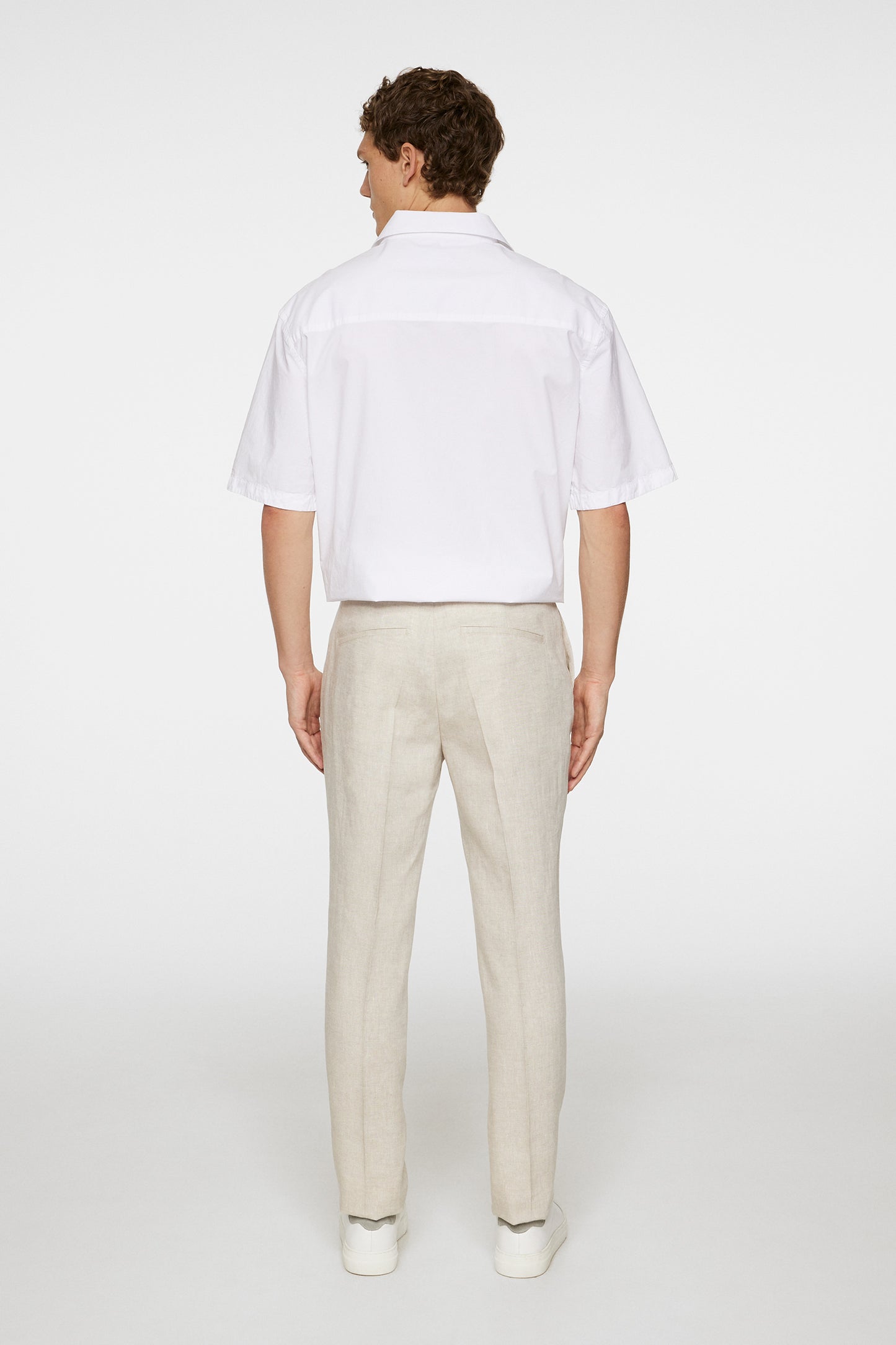 Grant Super Linen Pants in Moonbeam by J.Lindeberg