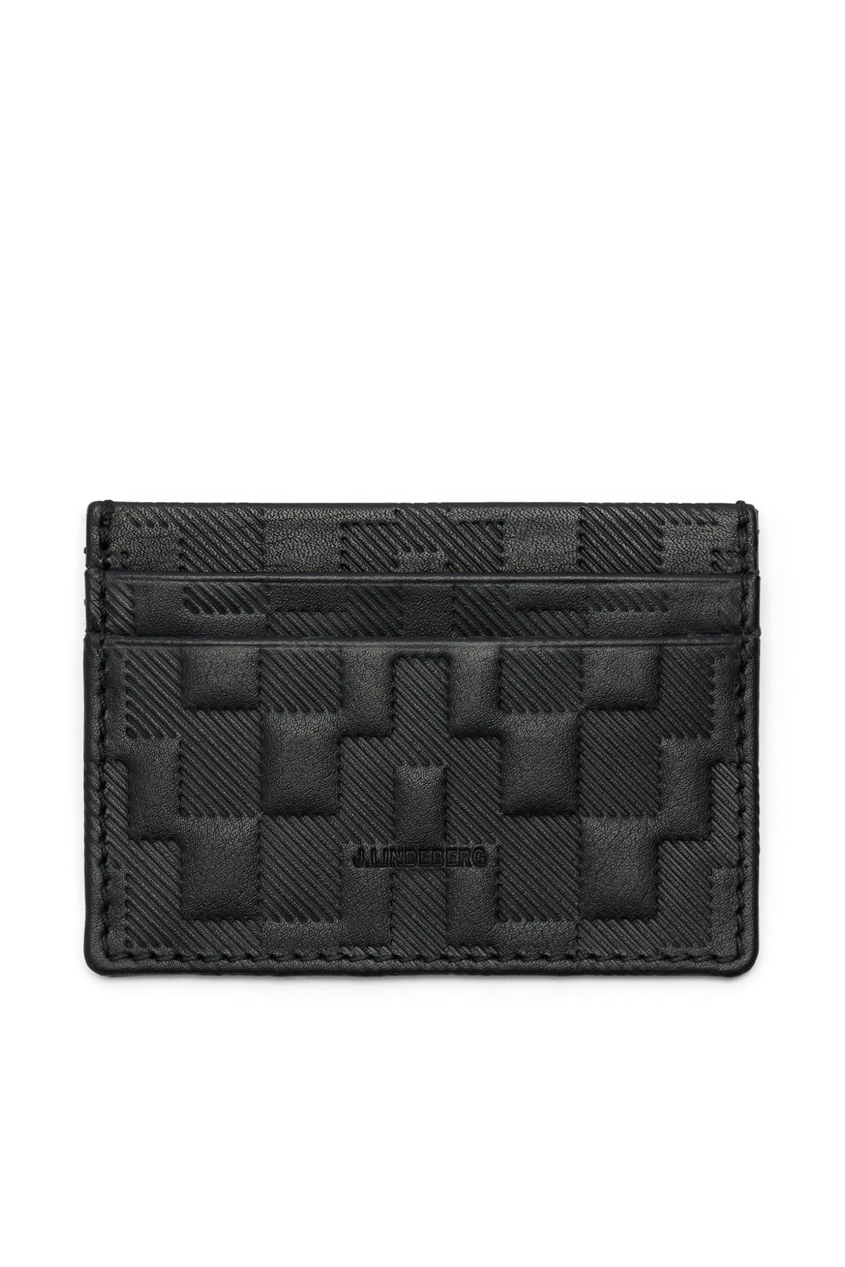 Leon Card Holder in Black by J.Lindeberg