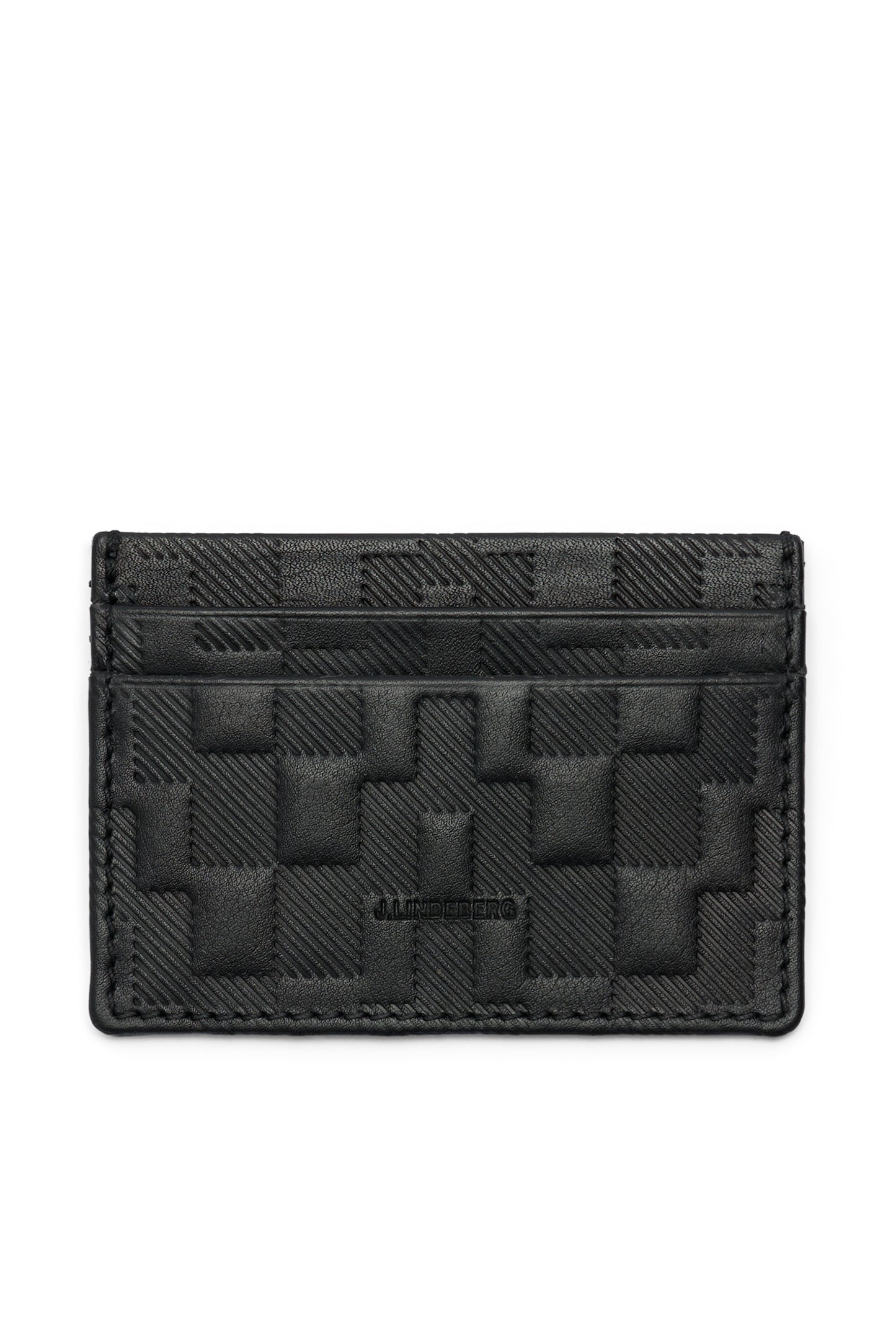 Leon Card Holder in Black by J.Lindeberg