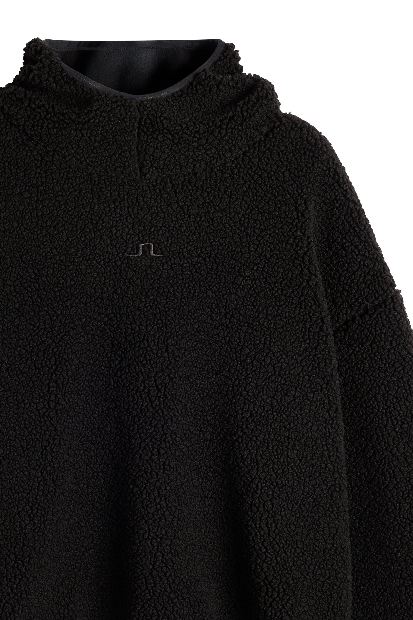 Comona Pile Hood in Black by J.Lindeberg