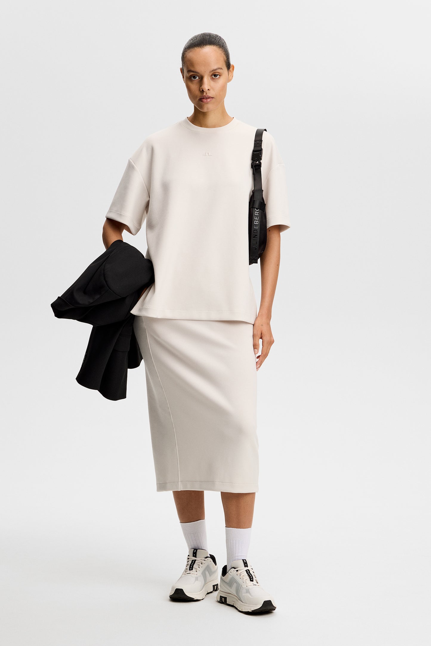 Rina T-shirt in Moonbeam by J.Lindeberg