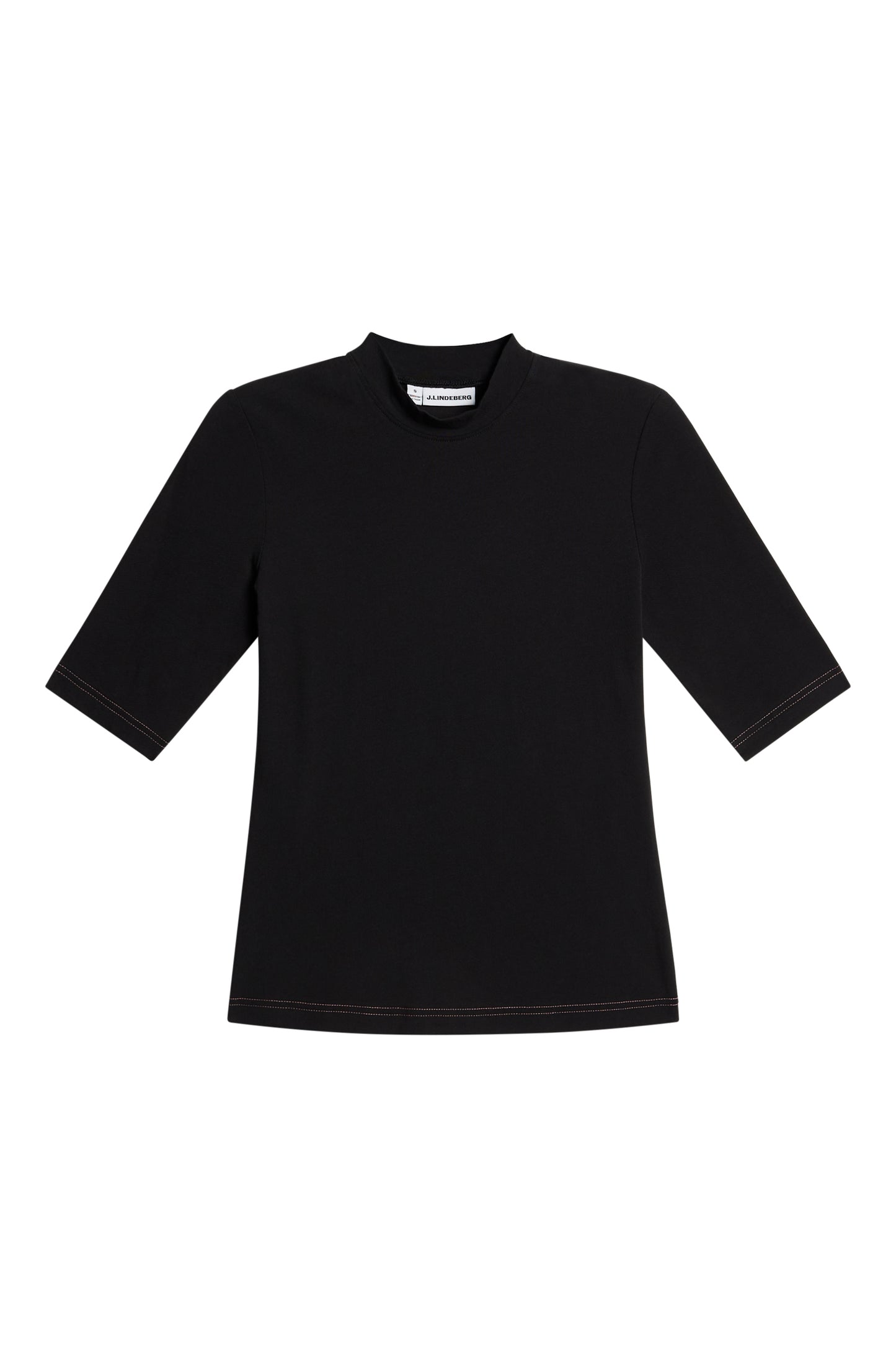 Acer Mock T-Shirt in Black by J.Lindeberg