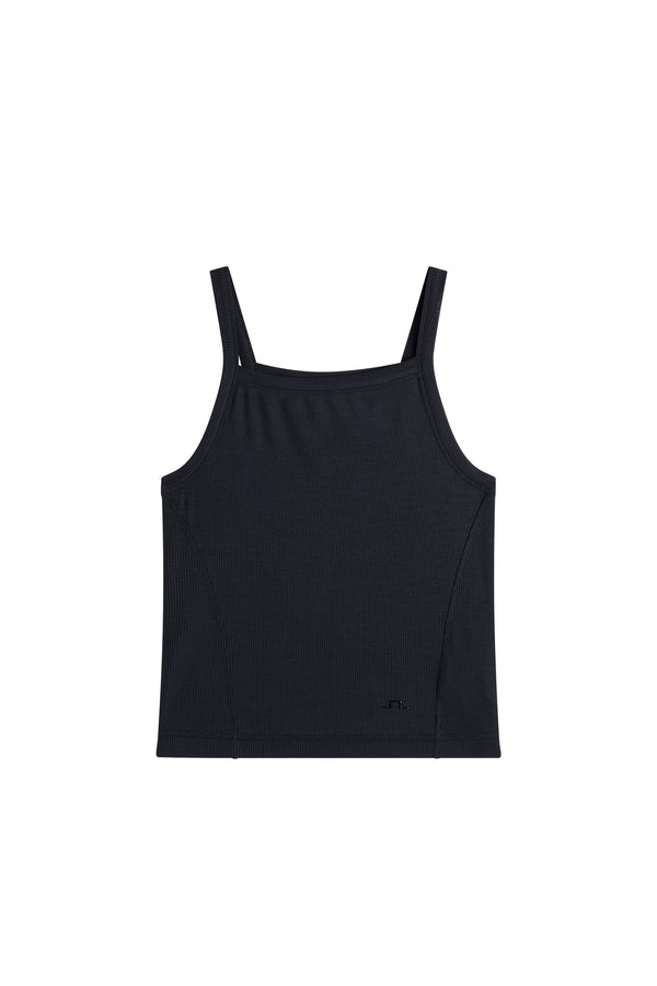 Meira Rib Tank Top / Black