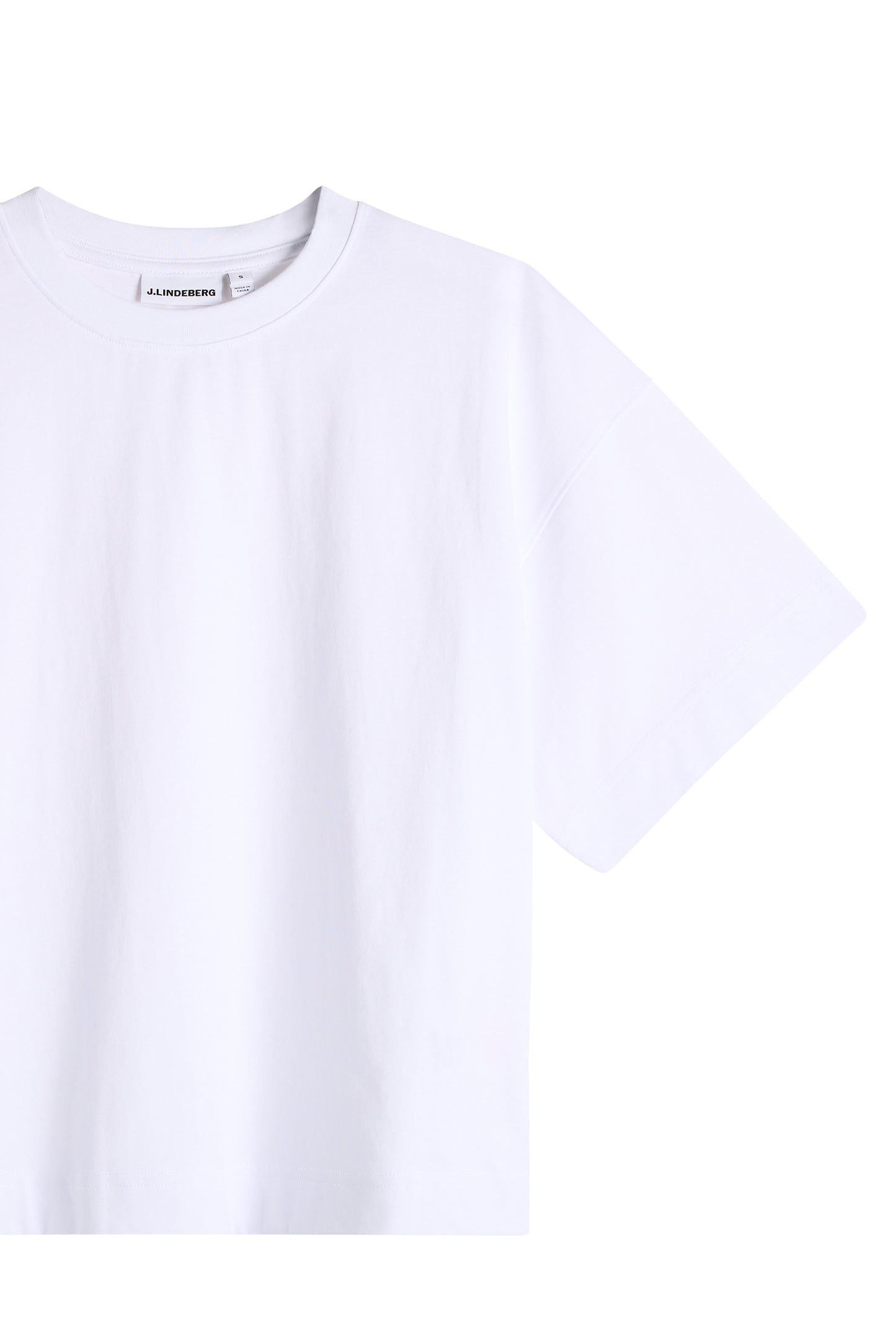 Lilja Boxy T-shirt in White by J.Lindeberg