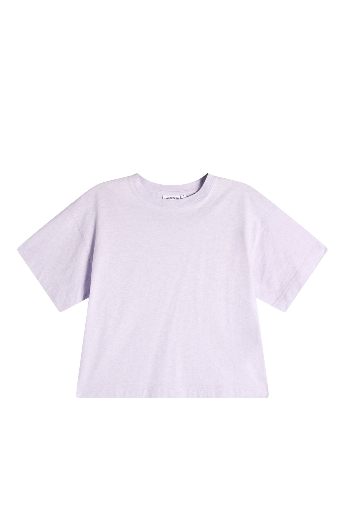 Lilja Boxy T-shirt in Purple Heather Melange by J.Lindeberg