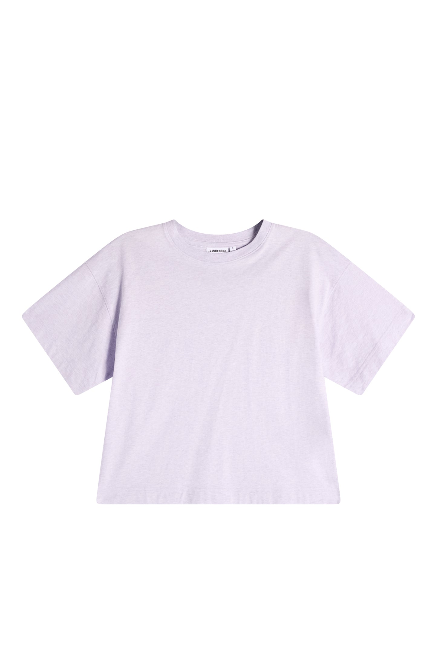 Lilja Boxy T-shirt in Purple Heather Melange by J.Lindeberg