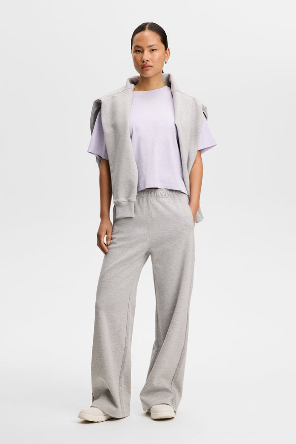 Lilja Boxy T-shirt / Purple Heather Melange