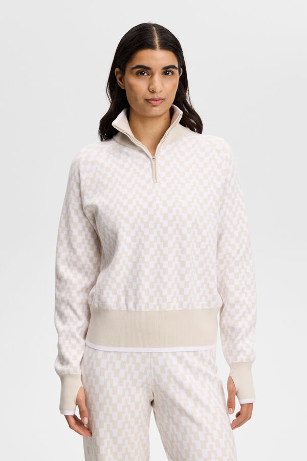 Kerla Knitted Zip Sweater / Bridge Stack Moonbeam M