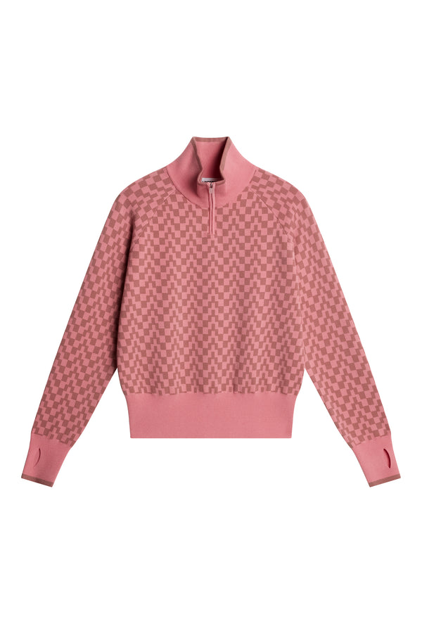 Kerla Knitted Zip Sweater / Bridge Stack Rose M