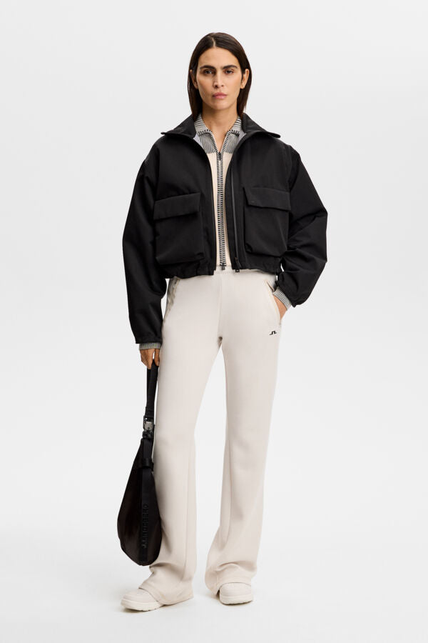 Terri Contrast Rib Zip Sweater / Moonbeam – J.LINDEBERG US
