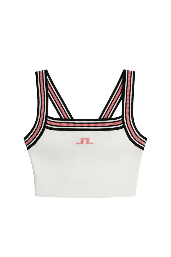 Nori Knit Crop Top / White