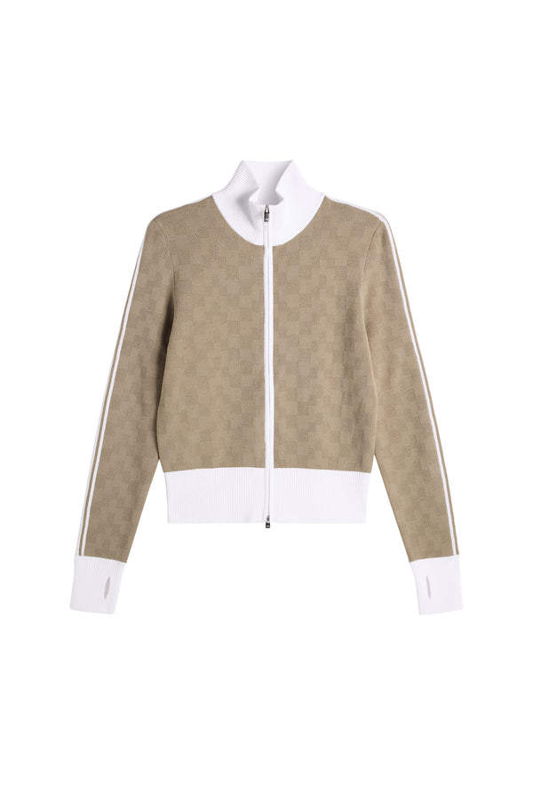 Kerla Knitted Full Zip Sweater / Brindle