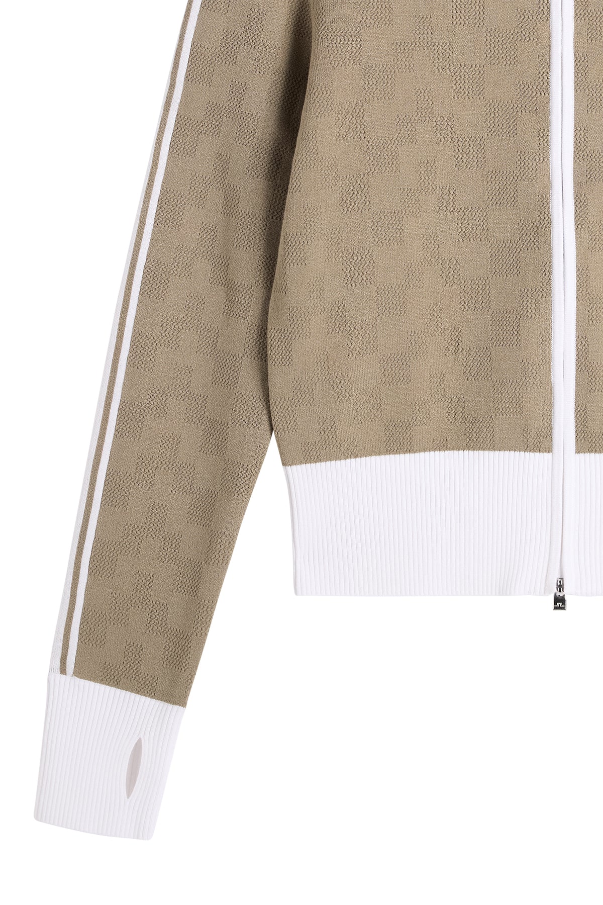 Kerla Knitted Full Zip Sweater in Brindle by J.Lindeberg