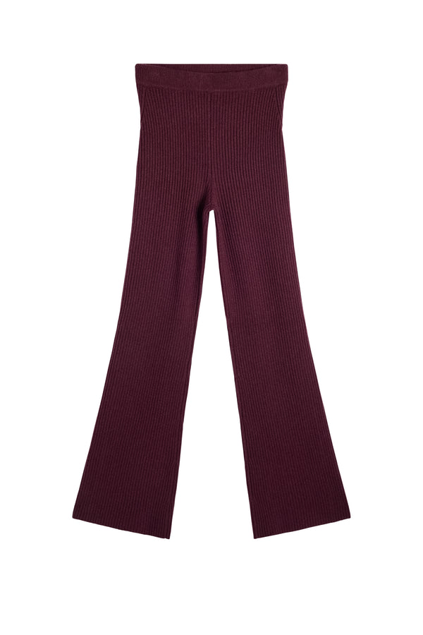 Veda Rib Knit Pants / Winetasting