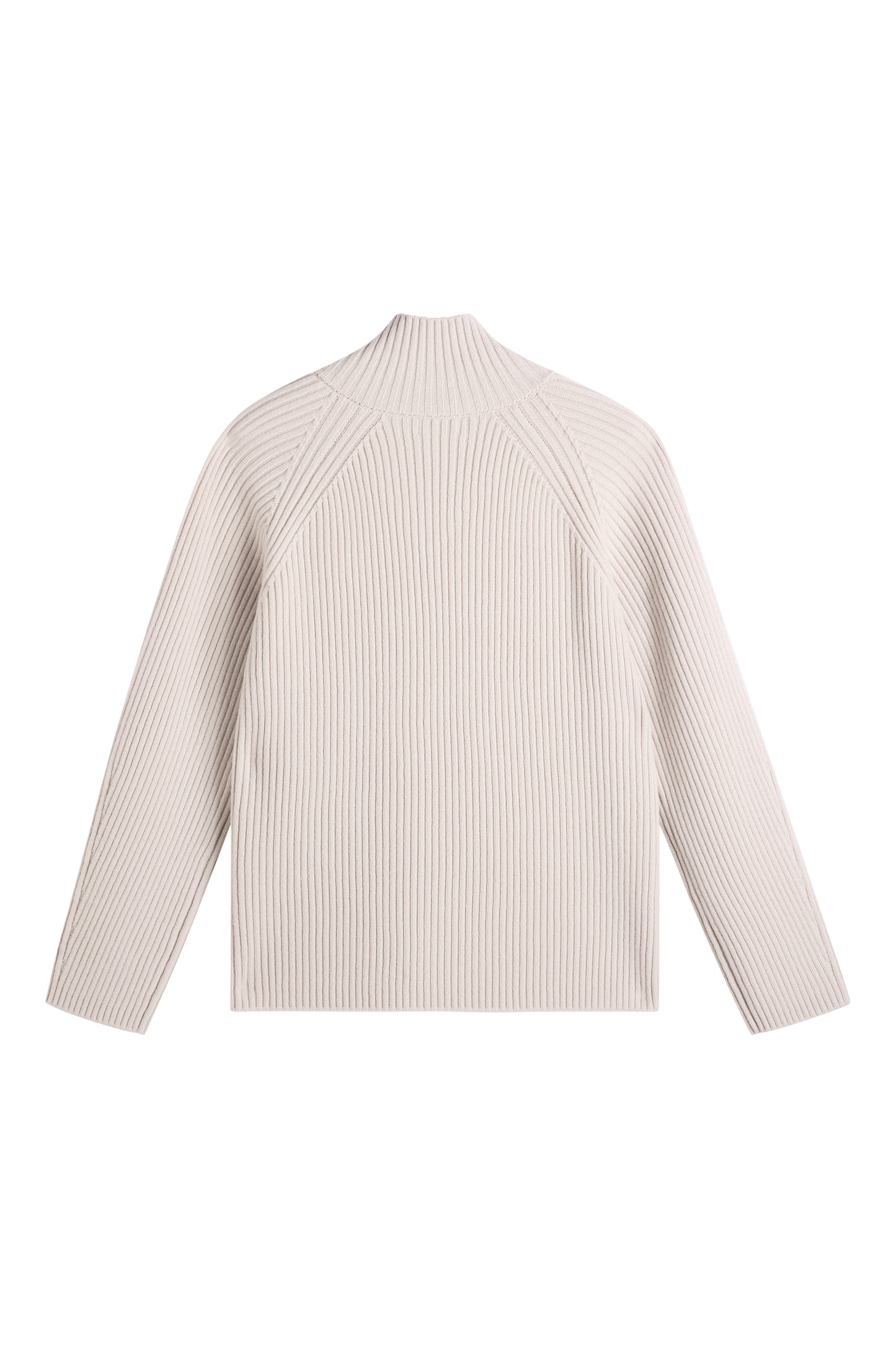 Belle Shawl Collar Knit Sweat in Moonbeam by J.Lindeberg