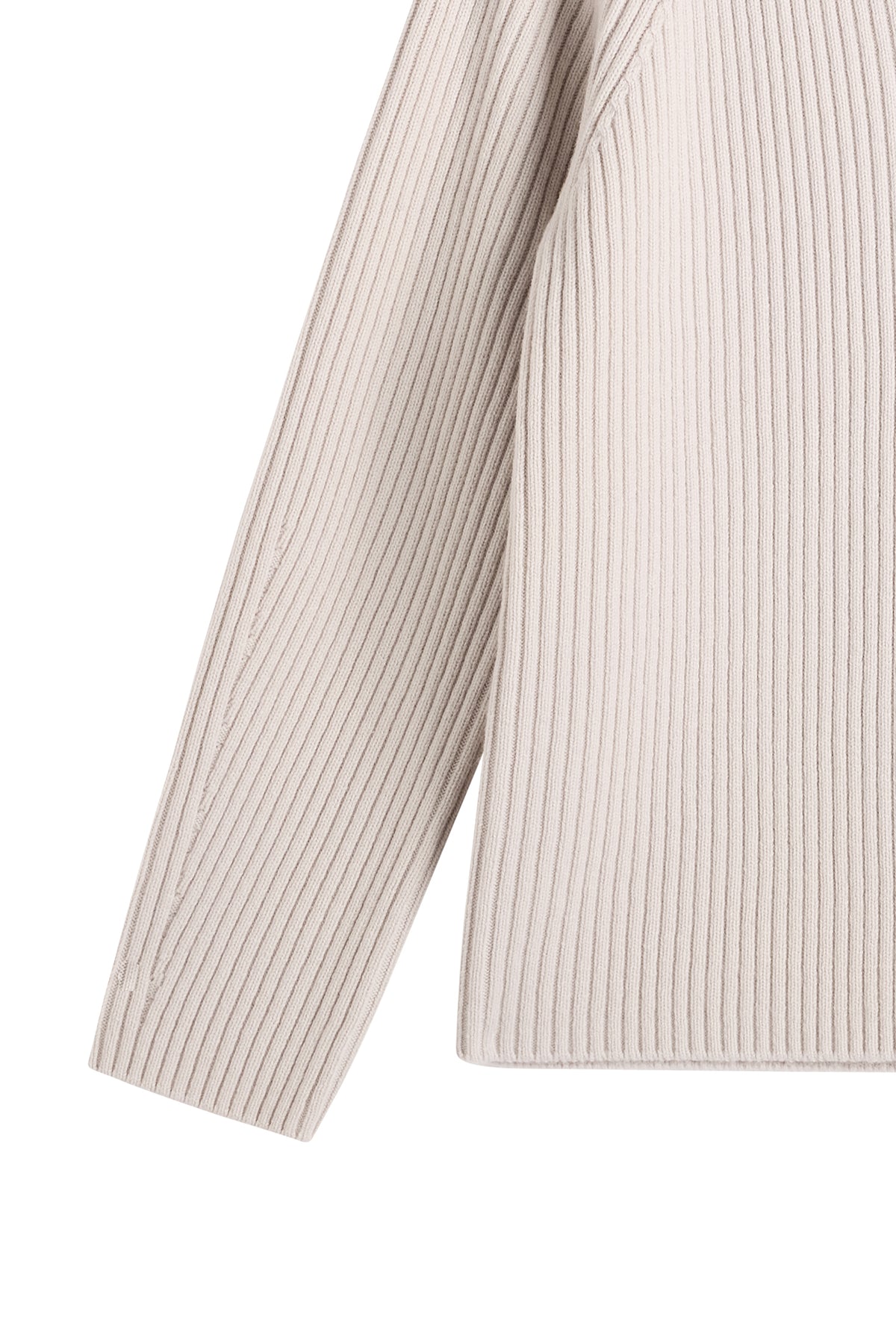 Belle Shawl Collar Knit Sweat in Moonbeam by J.Lindeberg