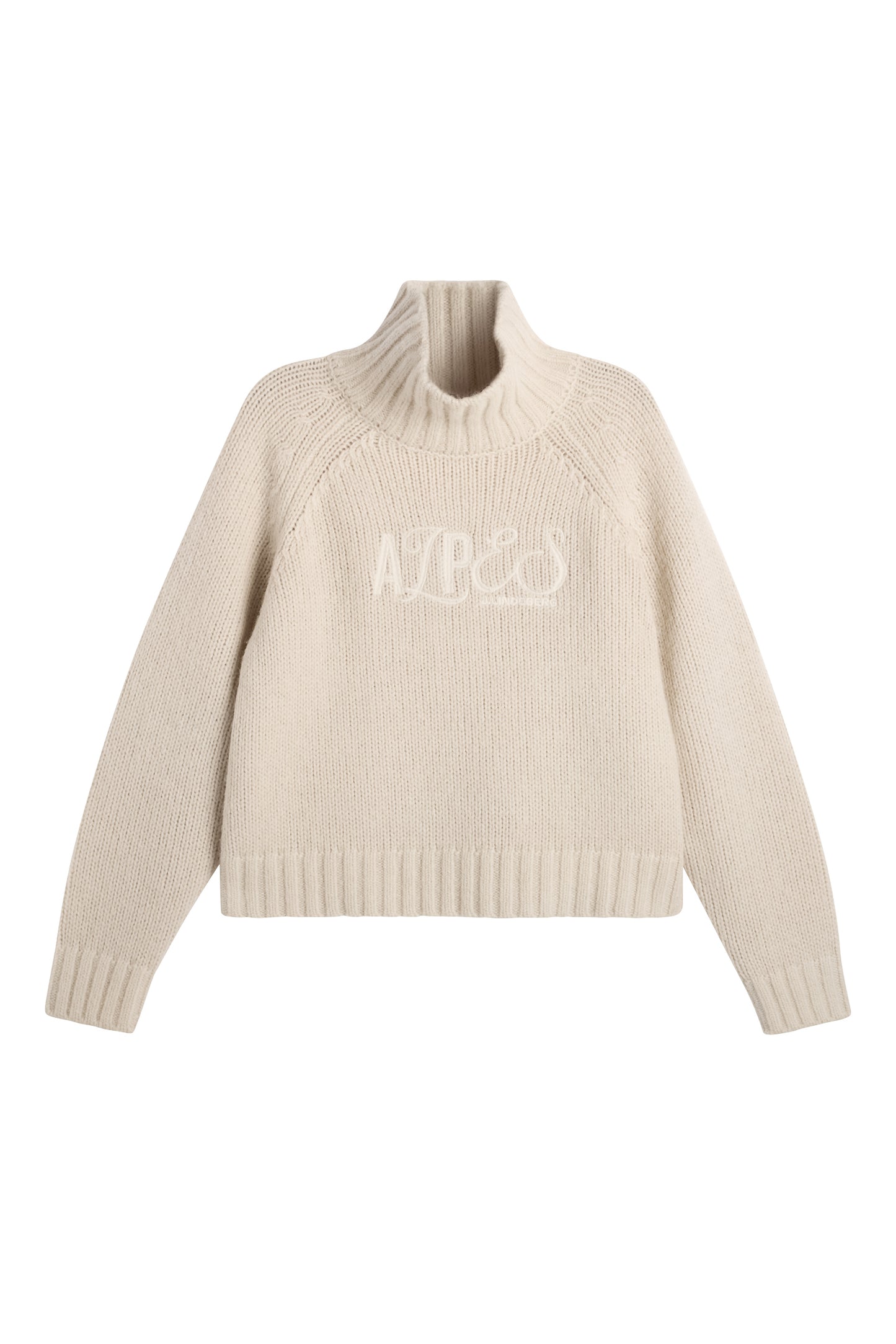 April Chunky Knit Turtleneck in Moonbeam by J.Lindeberg
