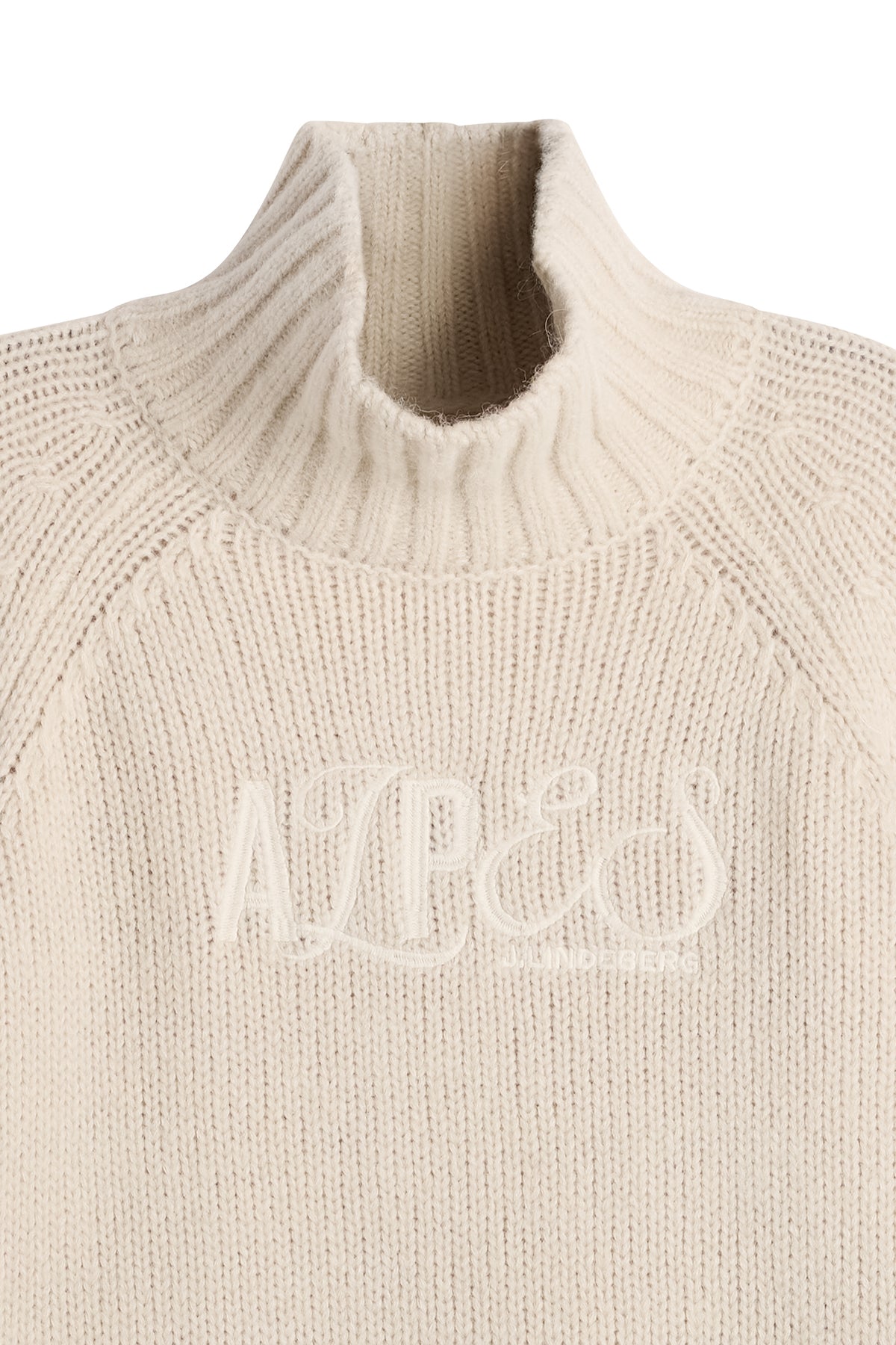 April Chunky Knit Turtleneck in Moonbeam by J.Lindeberg