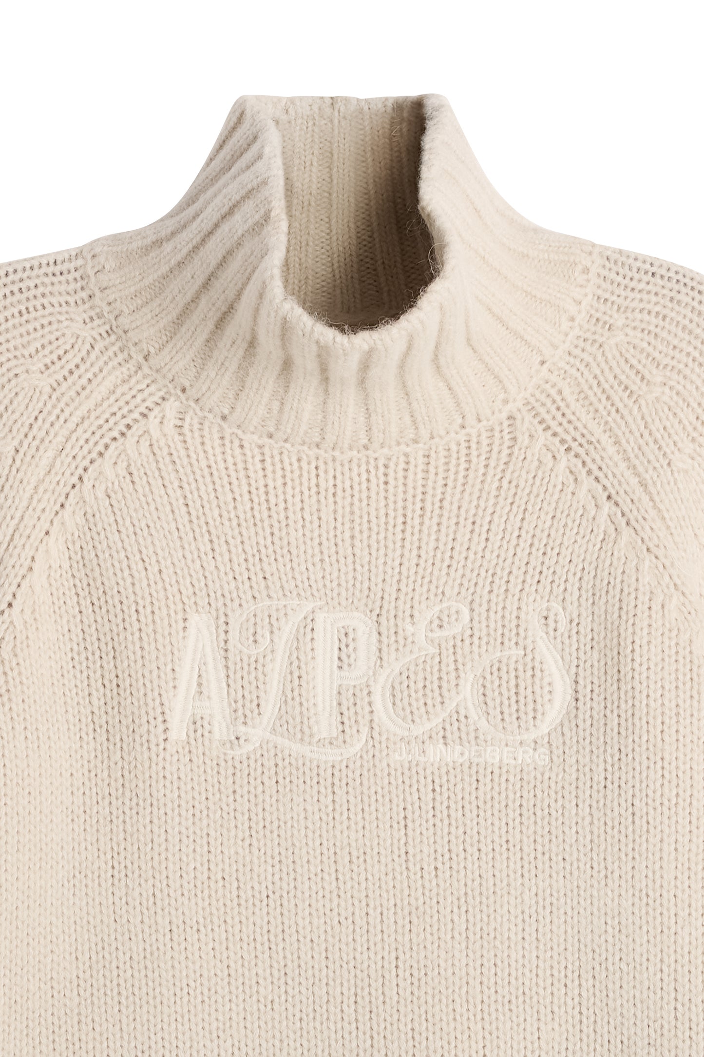 April Chunky Knit Turtleneck in Moonbeam by J.Lindeberg