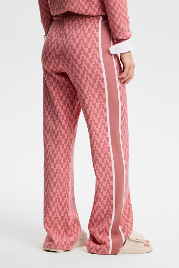 Kera Knitted Jacquard Pant / Bridge Stack Rose M