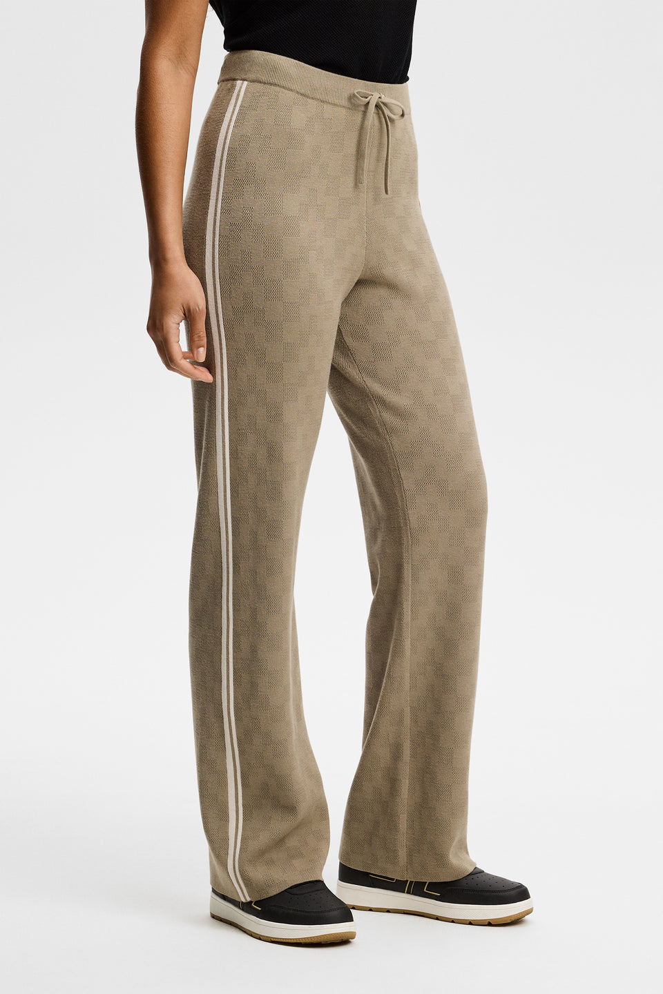Kera Knitted Jacquard Pant / Brindle