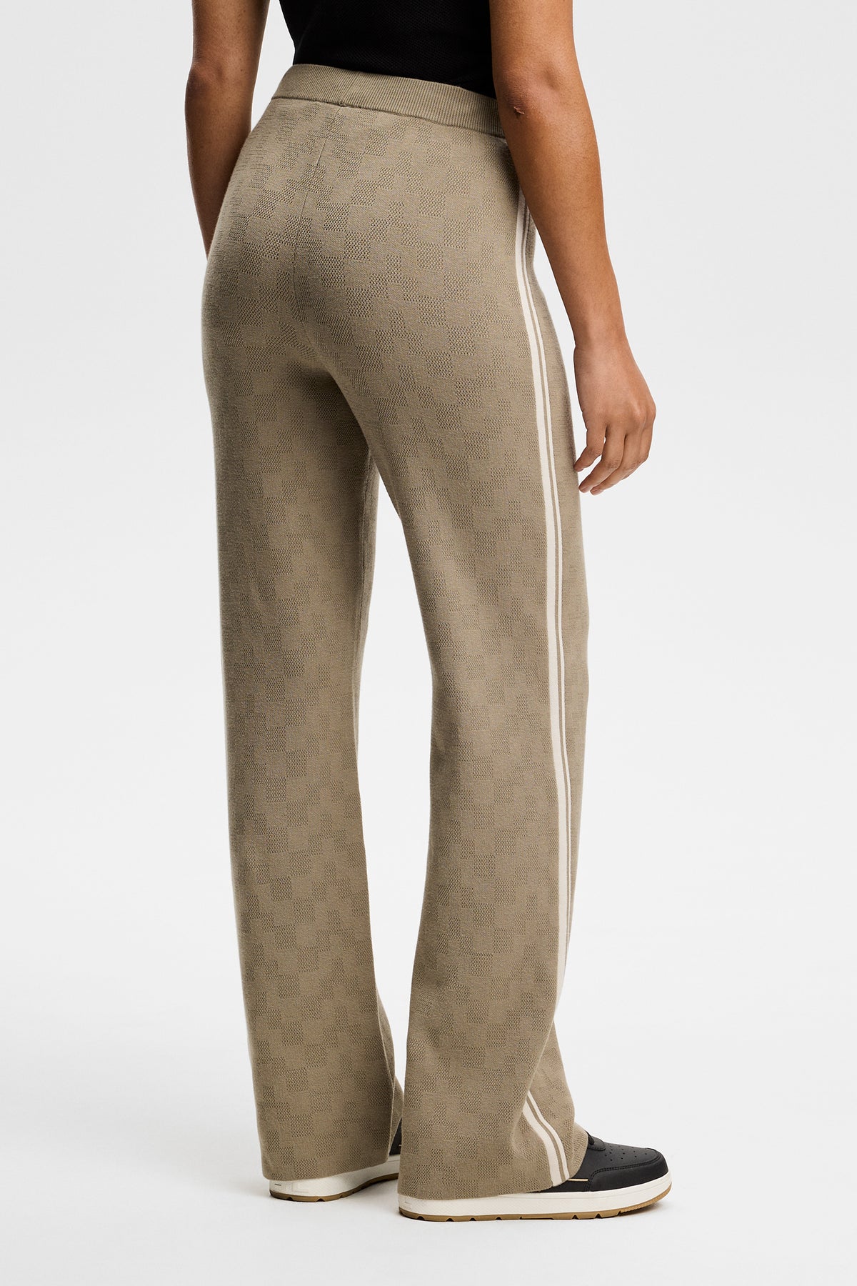 Kera Knitted Jacquard Pant in Brindle by J.Lindeberg