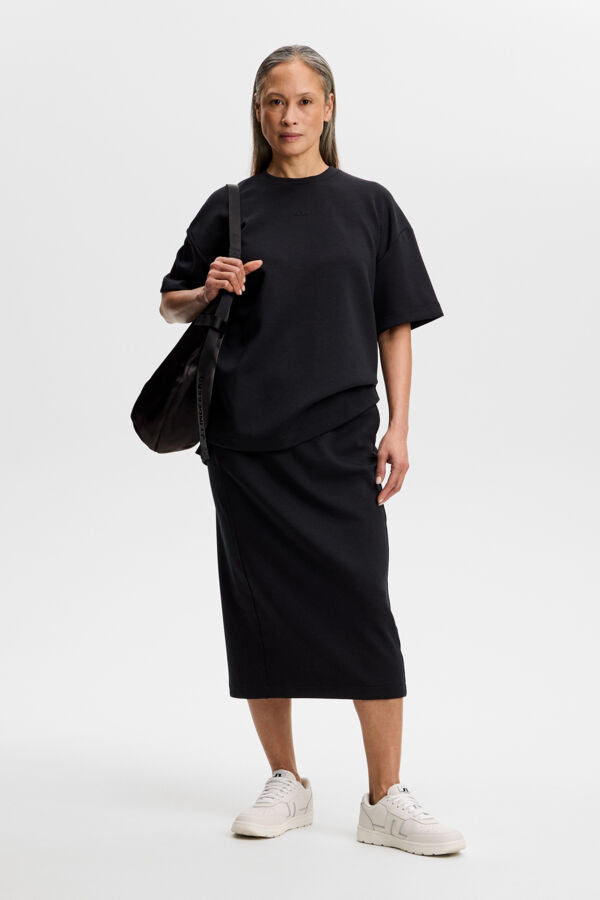 Paula Jerseysweat Skirt / Black