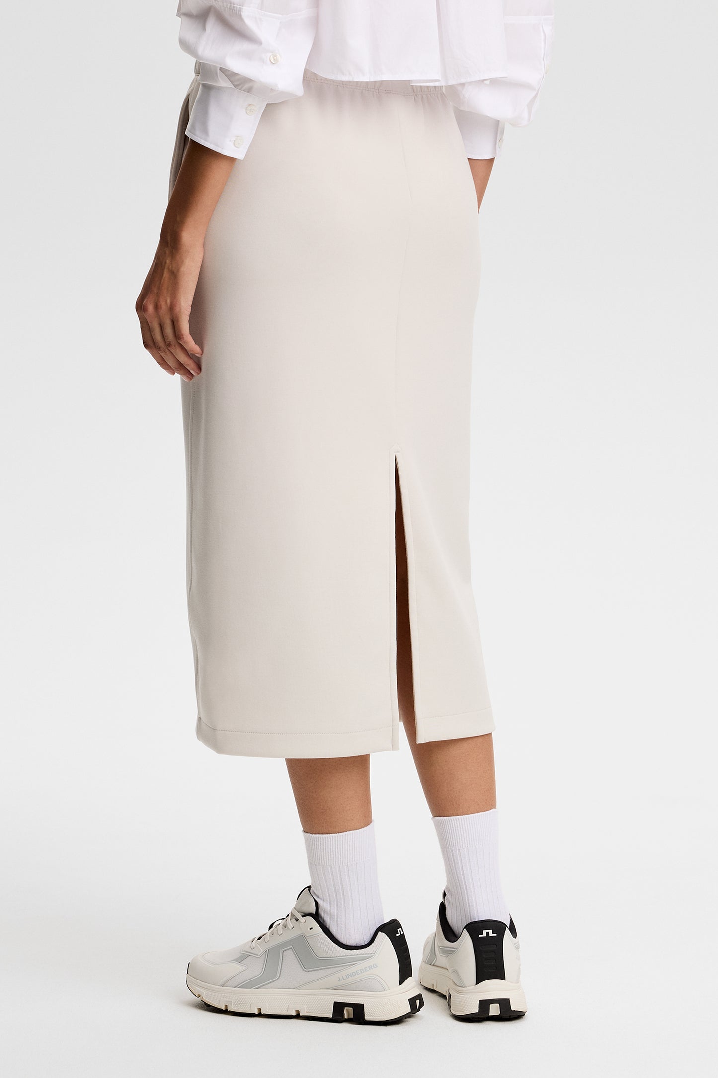 Paula Jerseysweat Skirt in Moonbeam by J.Lindeberg