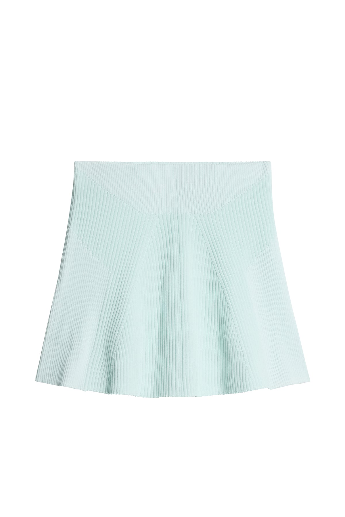 Tanya Contrast Rib Knit Skirt in Sky Light by J.Lindeberg