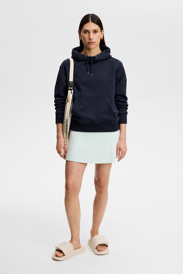 Tanya Contrast Rib Knit Skirt / Sky Light