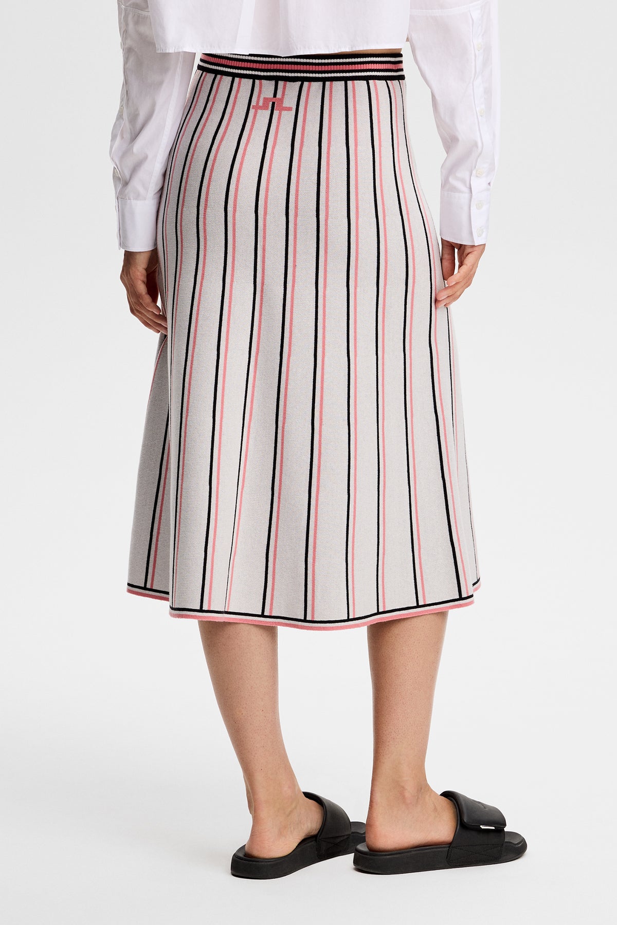 Nora Knit Midi Skirt in White by J.Lindeberg
