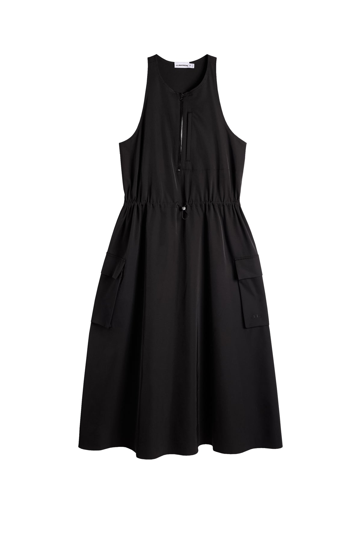 Merina Drape Dress in Black by J.Lindeberg